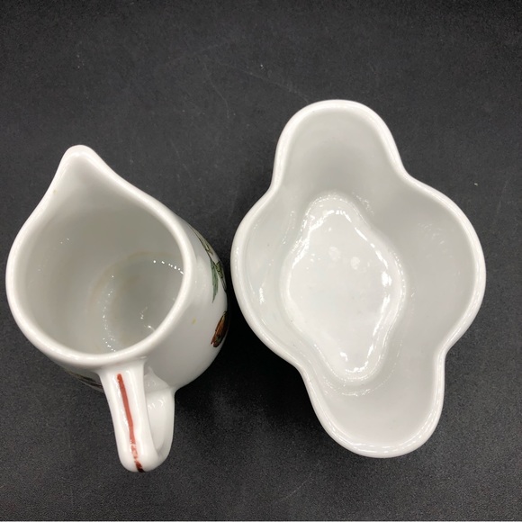 BAVARIA Black Knight Petite Creamer and Open Sugar Peacock FLAWLESS - Picture 3 of 6